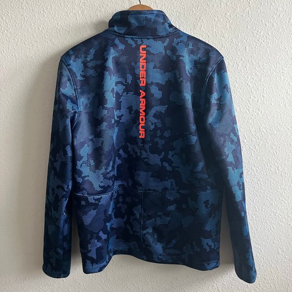 Under Armour Boys Storm Softershell Camo Full Zip Jacket Size YXL - Picture 9 of 14